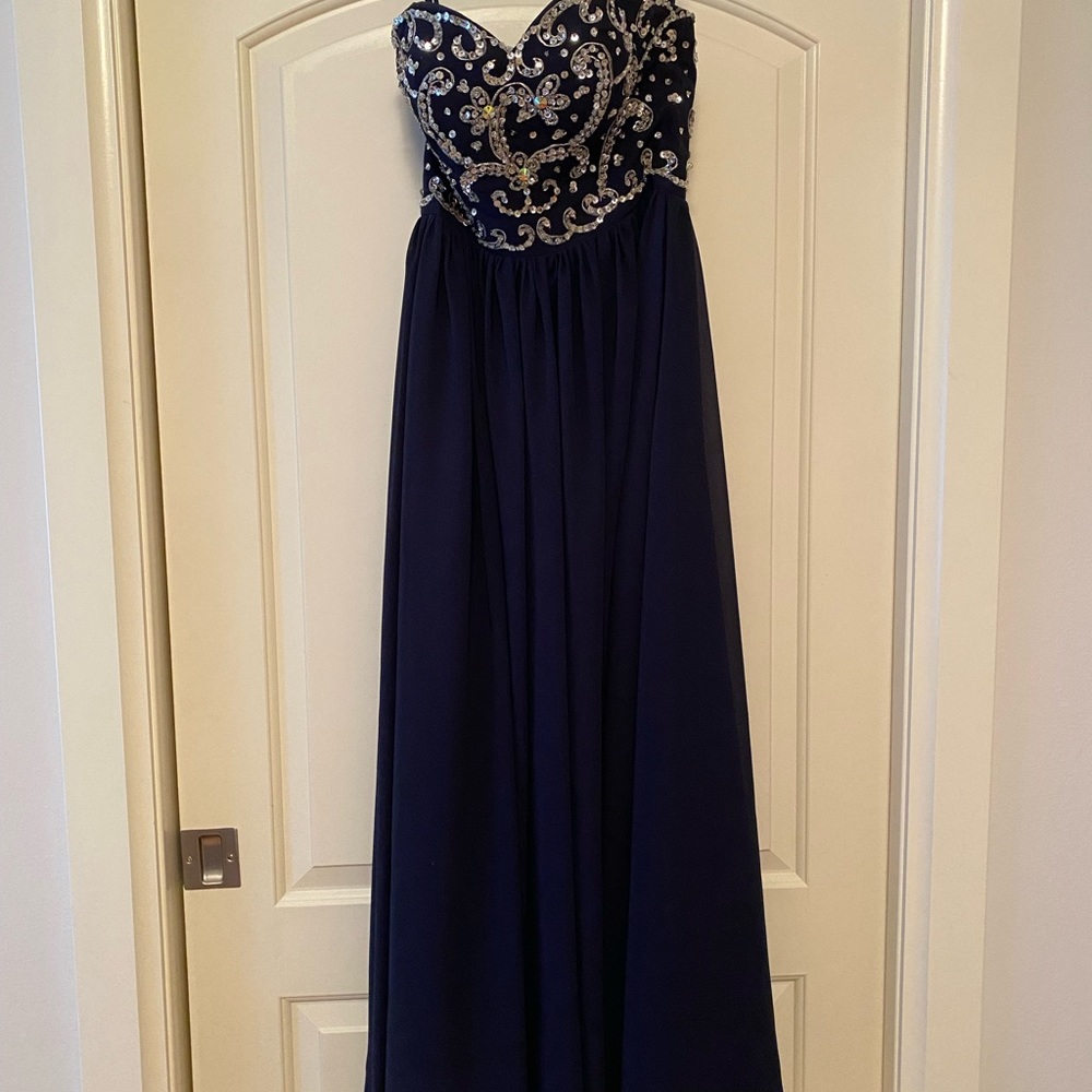 Navy Blue Prom Dress